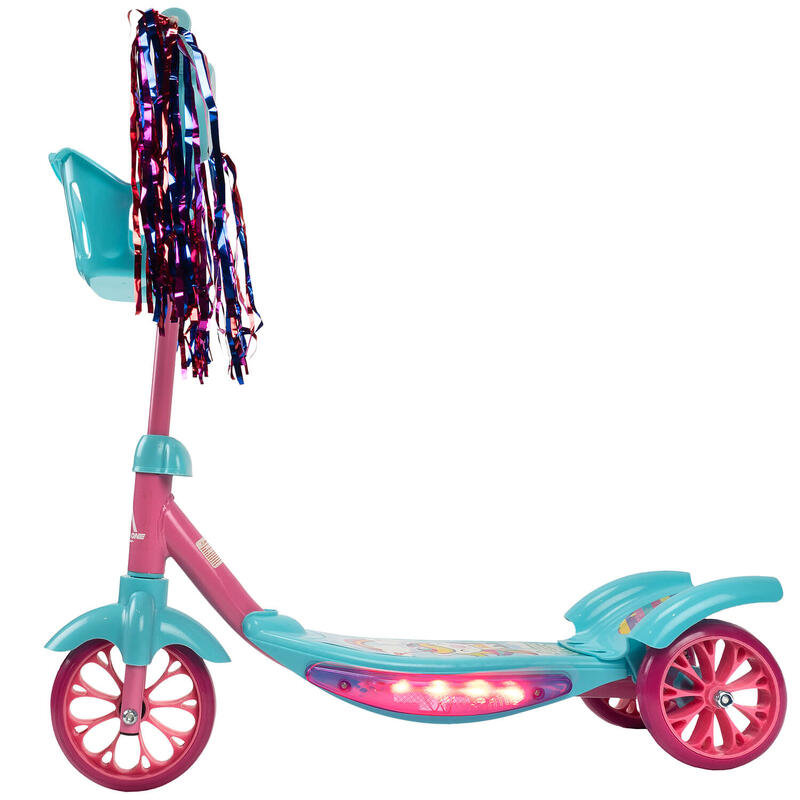 Trotineta de copii cu lumini si muzica Kiddy, turquoise