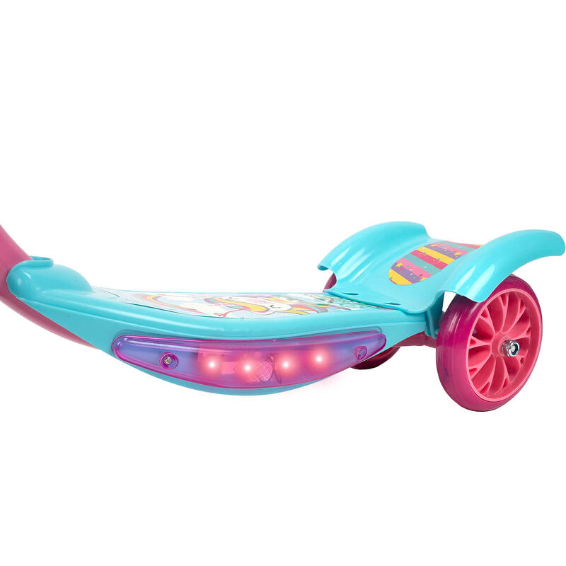 Trotineta de copii cu lumini si muzica Kiddy, turquoise