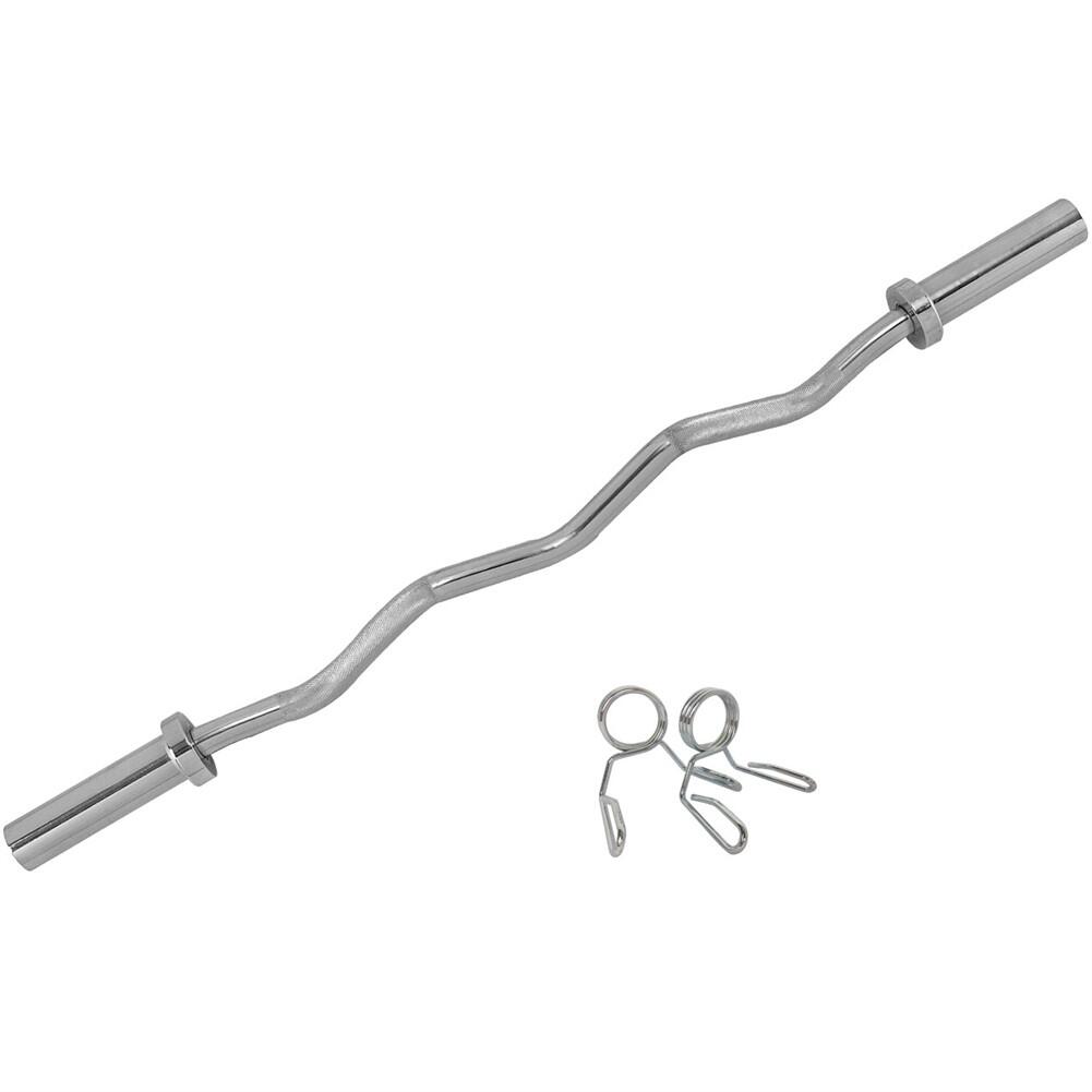 Tunturi - Barre De Curling Olympique - Barre De Support - 120cm - Ø50mm - Barre D'Haltérophilie - Gris - No Size - Decathlon