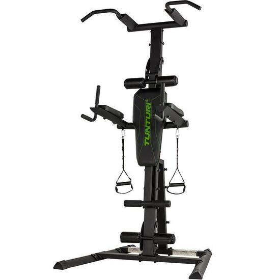 Station de traction Tunturi Power Tower PT80 acier noir/vert