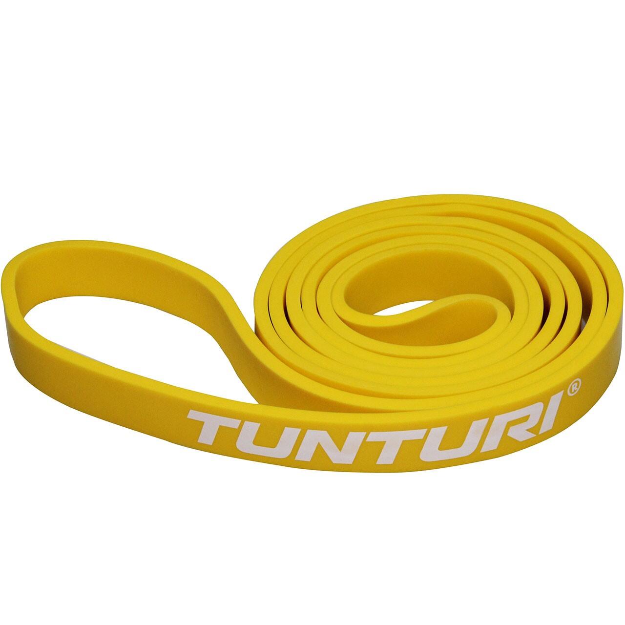 Tunturi - Bande De Force Powerband Léger Pour Musculation Jaune - Elastique D'Entraînement - Blanc|jaune - No Size - Decathlon
