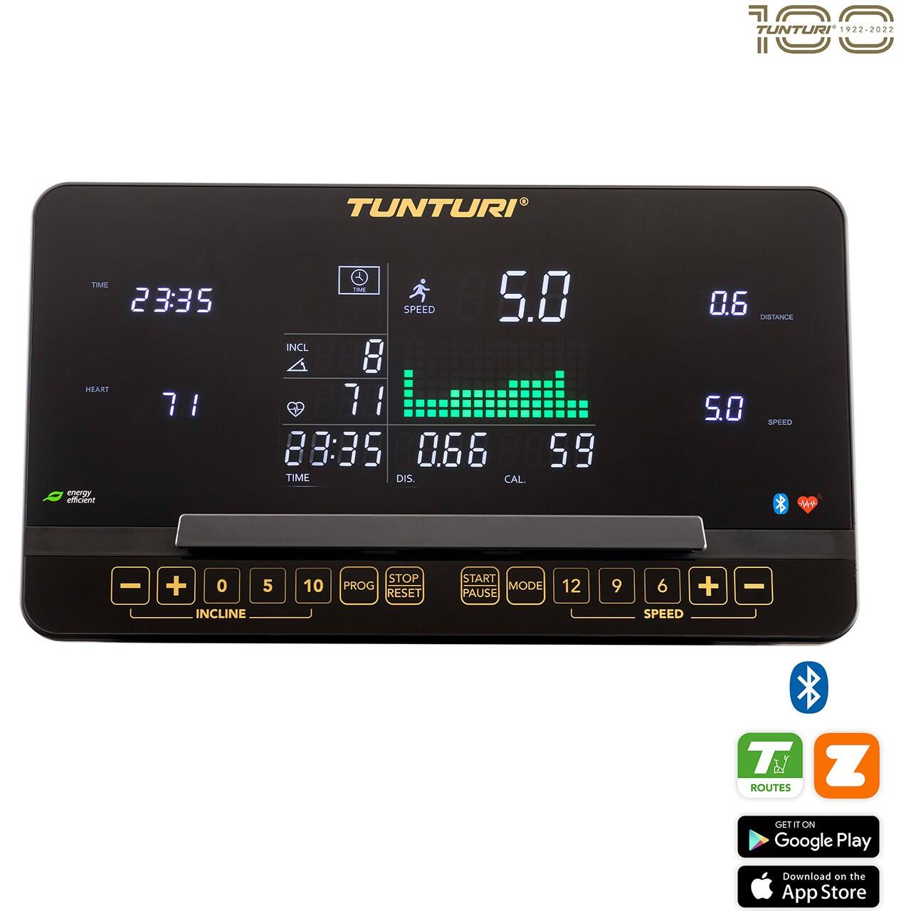 Laufband klappbar - LED-Monitor - 44 Trainingsprogramme - 0,8-20,0km/h 2/7