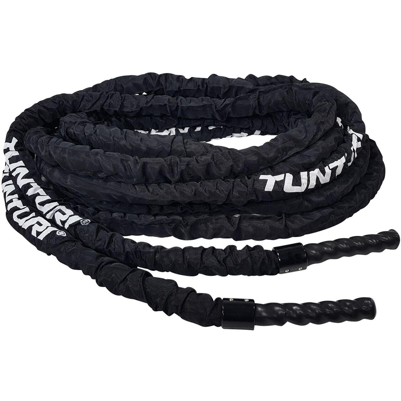 TUNTURI Posilovací lano Battle Rope TUNTURI Pro v obalu 10 m