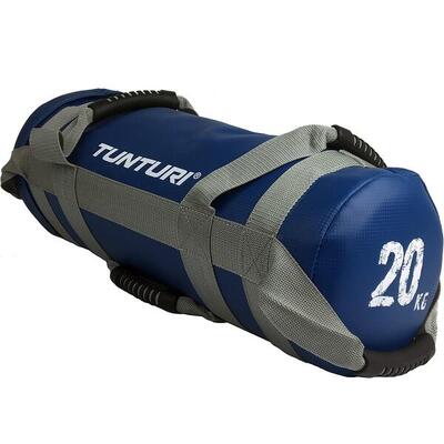 Tunturi powerbag - sandbag - antislip greep - 20kg - blauw