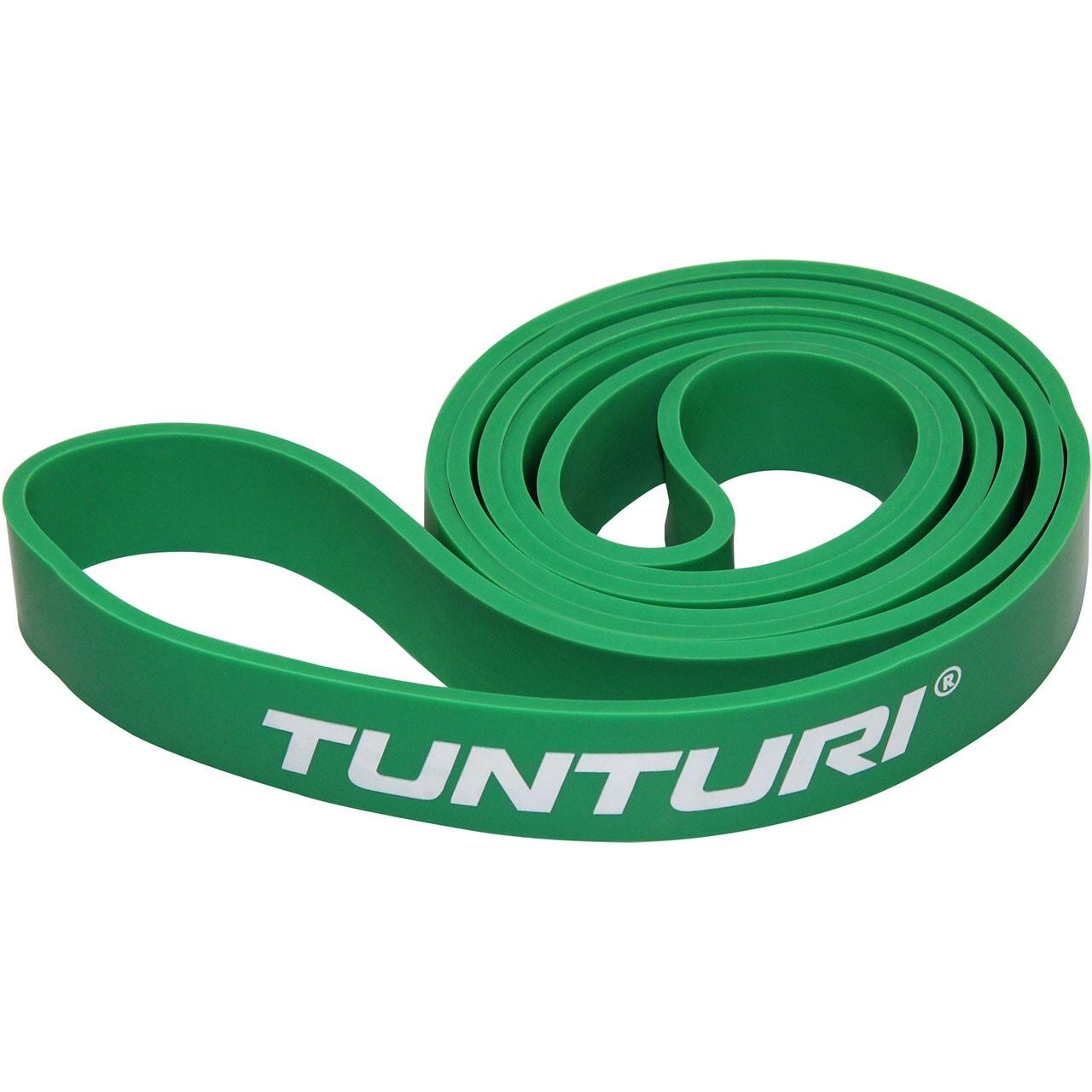 Tunturi - Bande De Force Powerband Moyen Pour Musculation Vert - Elastique D'Entraînement - Blanc|vert - No Size - Decathlon