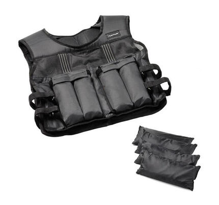 Gewichtsweste für Sport - 1,25-25 kg Gewichte bis zu 10 kg - Unisex Weste