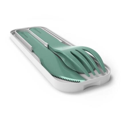 Set van 3 bioplastic bestek|Kinderen|School, picknick|Pocket Color