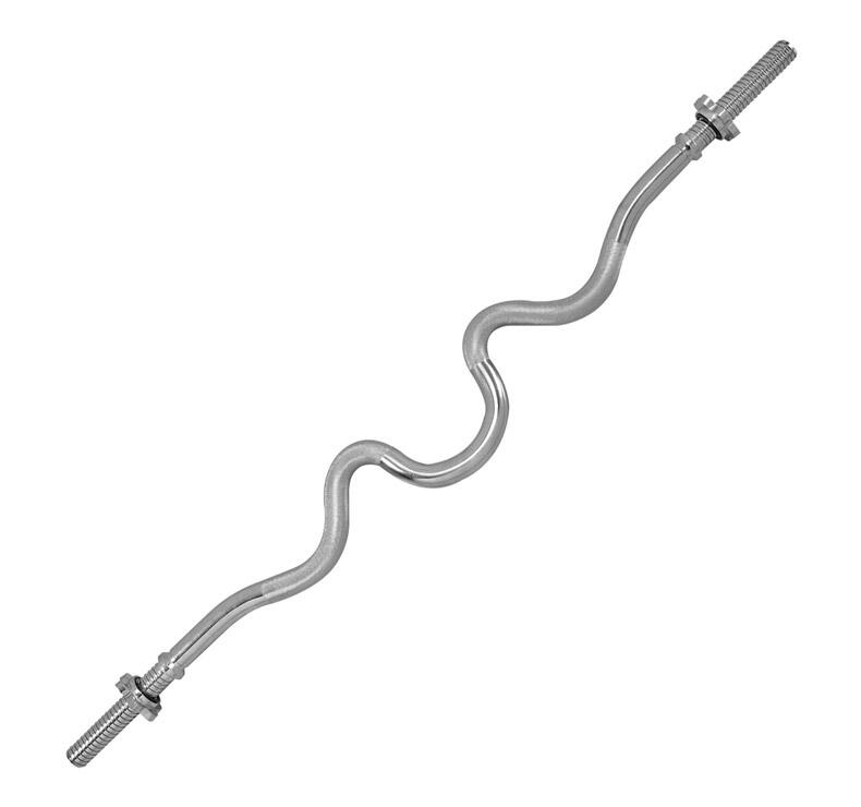 TUNTURI Barra Súper Z Curl - 120 cm
