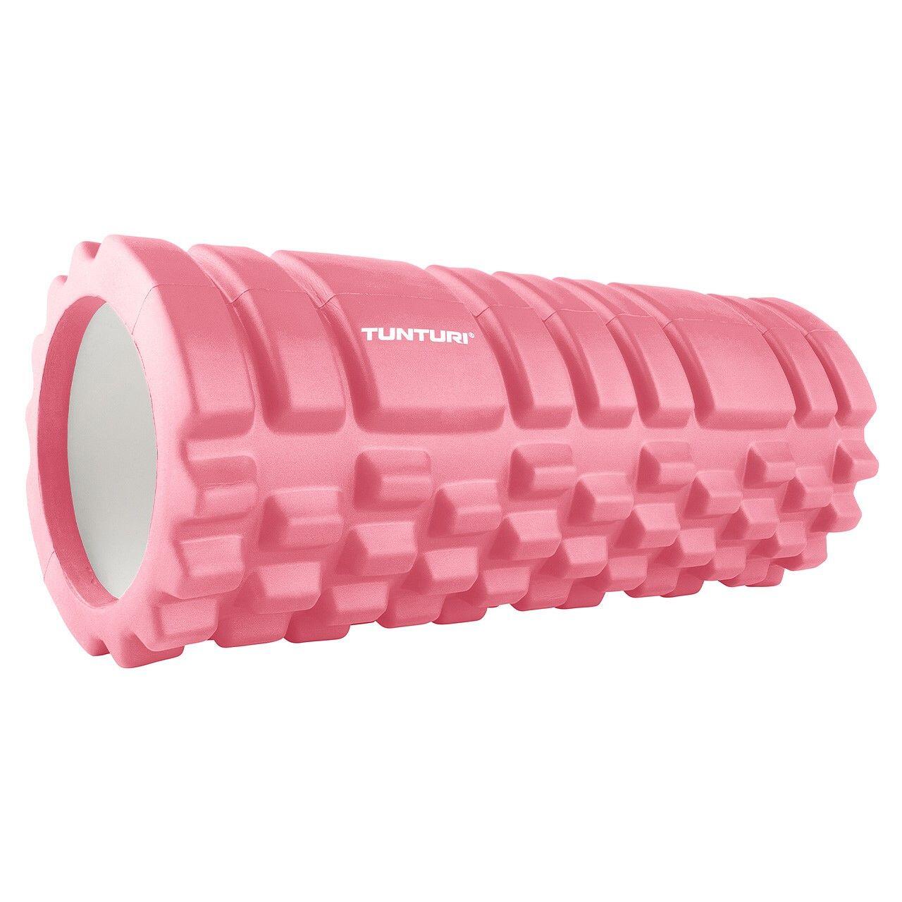 TUNTURI Yoga Grid Foam Roller, 33cm, Rose Gold
