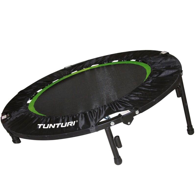 Trampoline de fitness - Pliable - Tapis de sécurité inclus - Ø104 cm