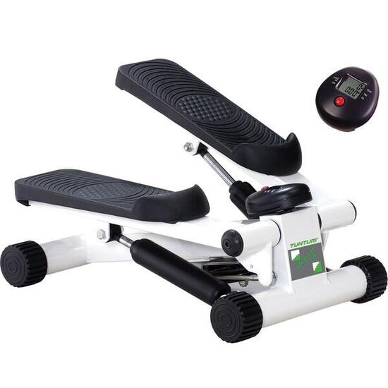Stepper Tunturi avec écran — compact noir/blanc 47×31 cm