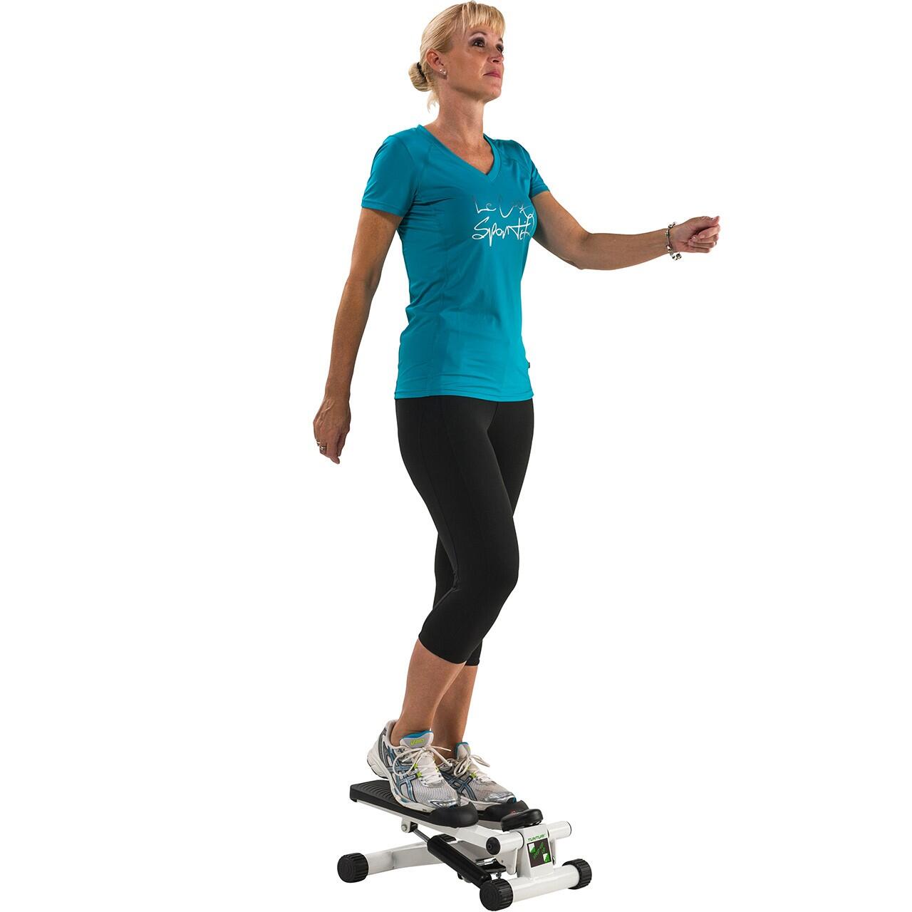 Stepper Tunturi avec écran — compact noir/blanc 47×31 cm 2/3