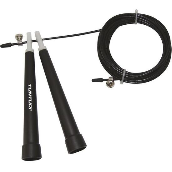 Corde à sauter Tunturi acier réglable 300 cm noir