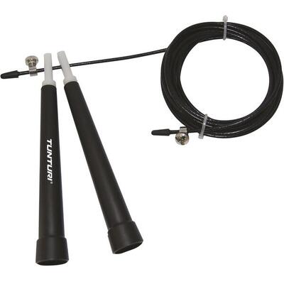 Verstelbaar springtouw - sport springtouw - fitness springtouw - zwart