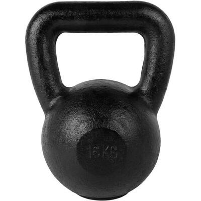 Kugelhantel aus Gusseisen - mit Gummiboden - Kettlebell