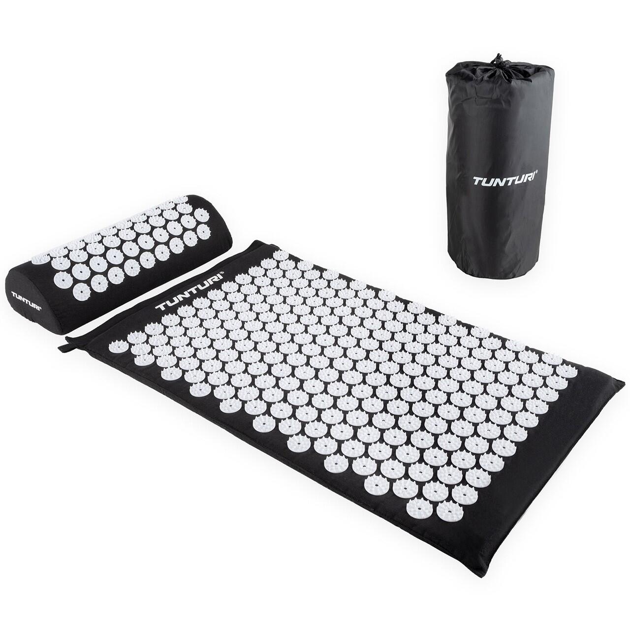 Tunturi - Tapis De Clous Avec Coussin - Acupression - Tapis De Méditation - Tapis D'Acupression - Noir - Taille Unique - Decathlon