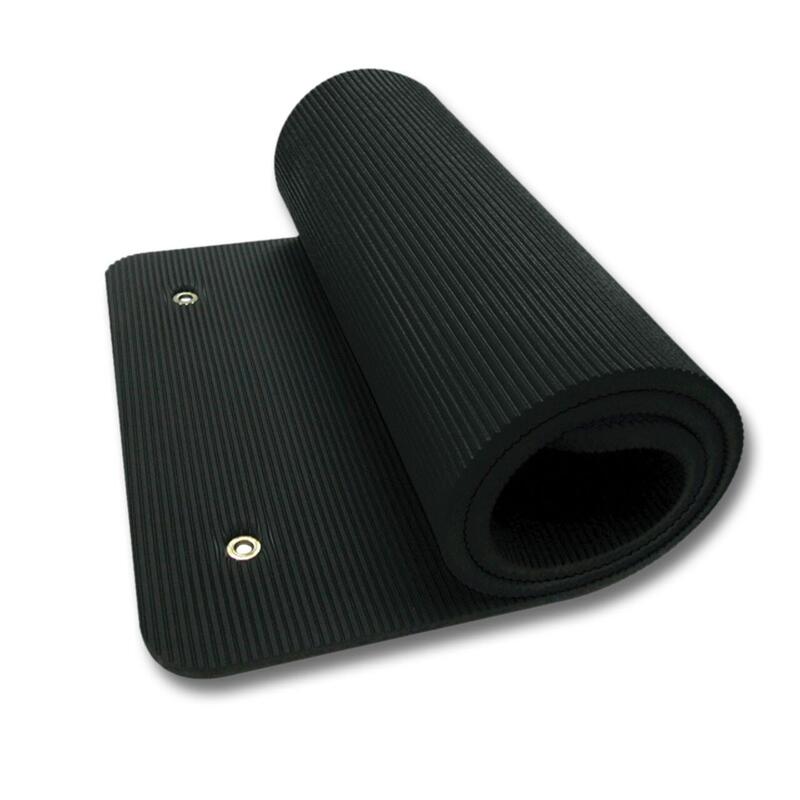 Matelas tapis fitness Pro 180cm noir