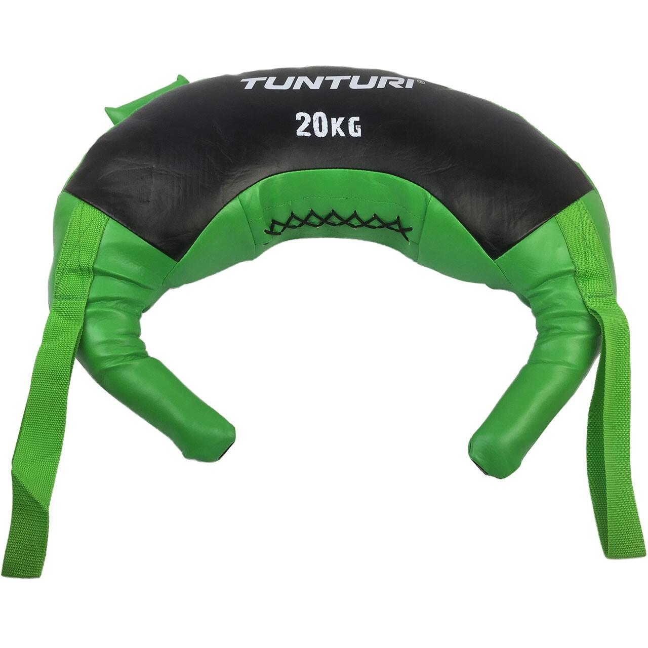 Tunturi - Sac Bulgare Pour Entraînement Musculation 20kg Vert - Sac Lesté - 20 Kg - Decathlon