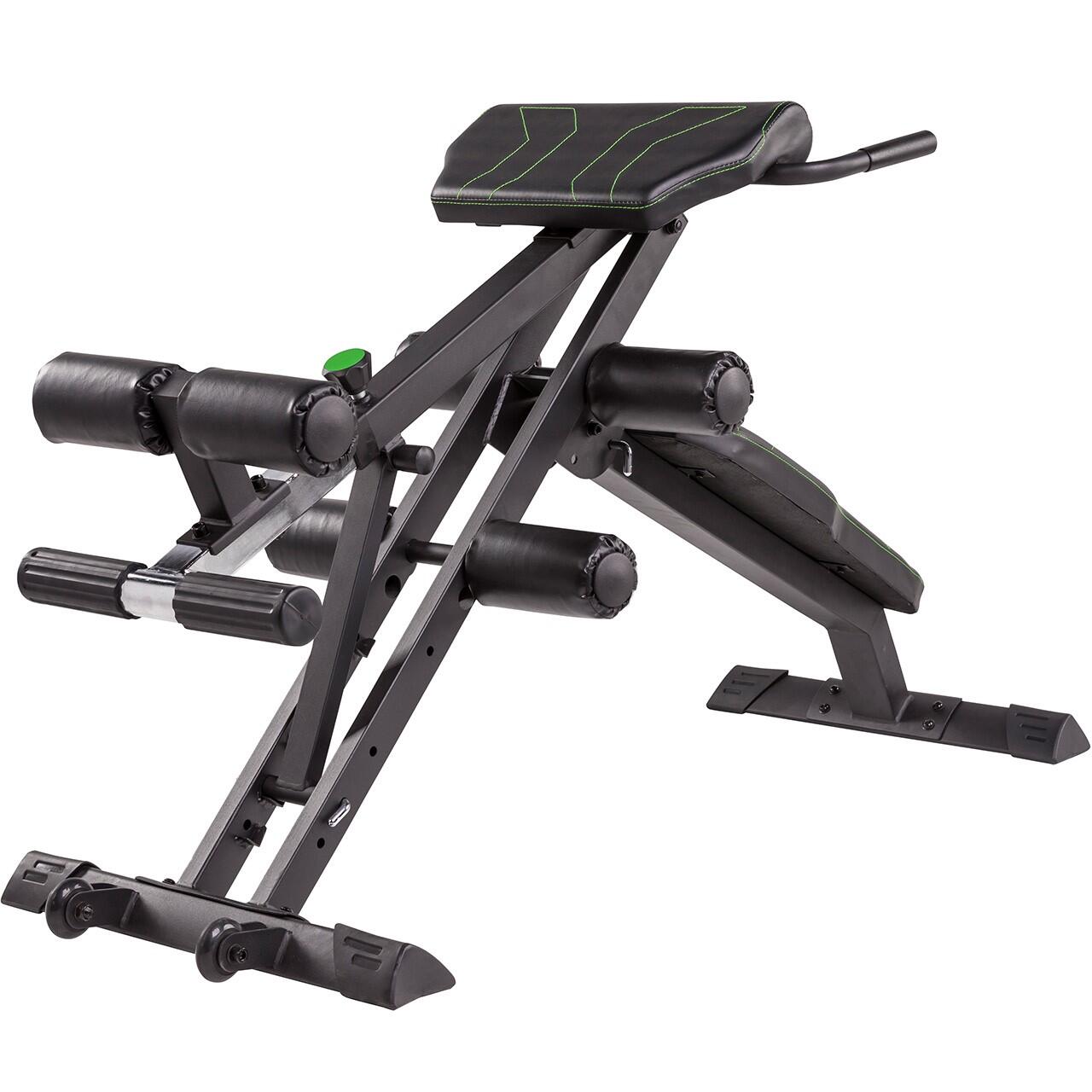 Tunturi - Ct80 Banc De Musculation Abdos/lombaires - Appareil À Charge Guidée - Noir|vert - Taille Unique - Decathlon