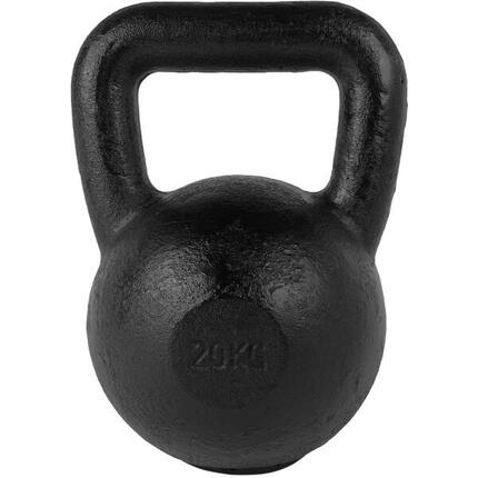 Kettlebell Tunturi 20 kg fonte avec base caoutouc noir
