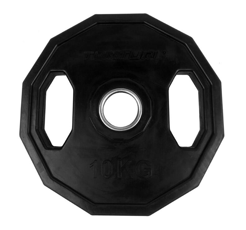Discos olimpicos olympic rubber plates - 10kg. Formato: individual