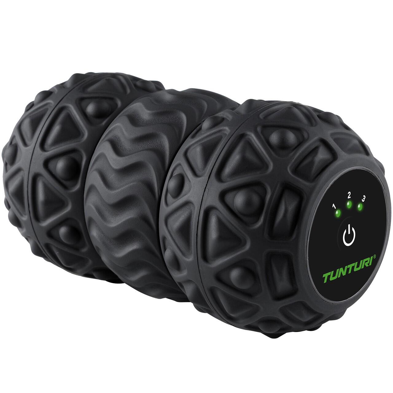 Tunturi - Rouleau De Massage Vibrant Duo - Massage Des Pieds - 3 Niveaux - Pistolet De Massage - Noir - Taille Unique - Decathlon
