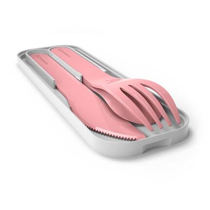 Set van 3 bioplastic bestek|Kinderen|School, picknick|Pocket Color