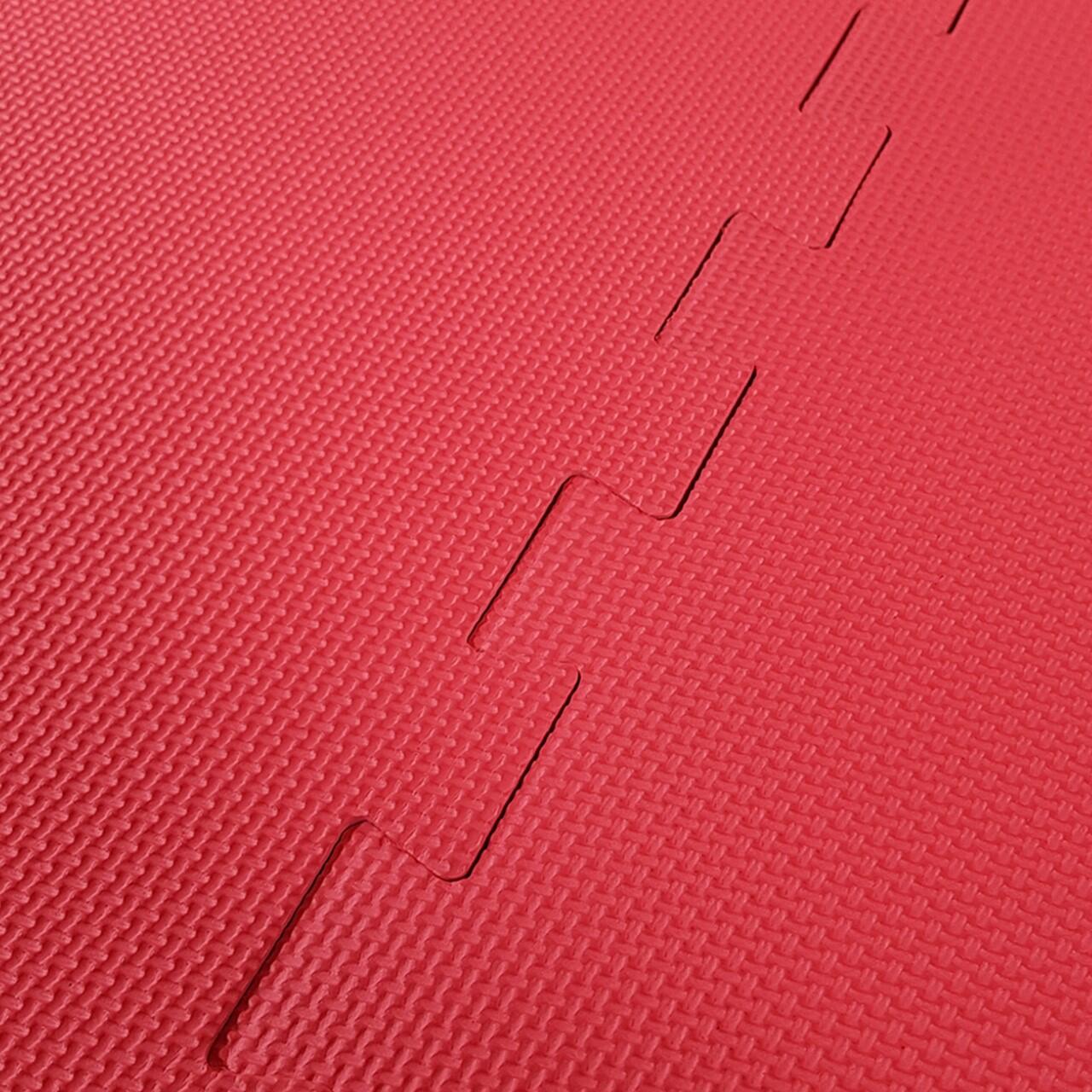 Tunturi Karate Puzzle Matten Bodenmatten Schwarz mit Rot 4/7