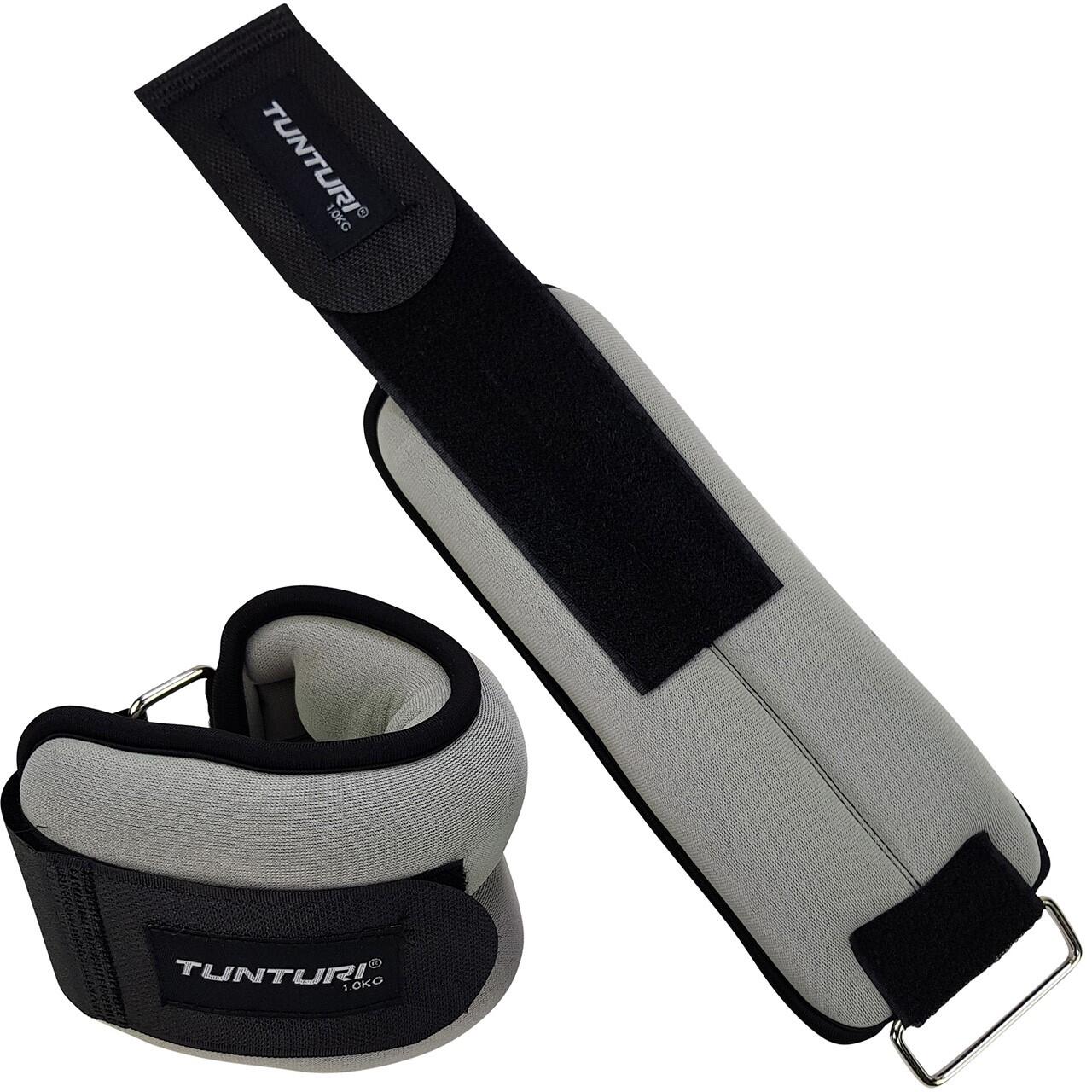 Tunturi - Poids Pour Cheville/poignet 1kg, Lot De 2 - Chevillère Lestée - Gris - Taille Unique - Decathlon