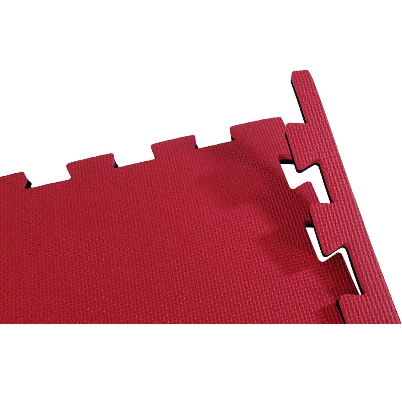 Tunturi Karate Puzzle Matten Bodenmatten Schwarz mit Rot 5/7