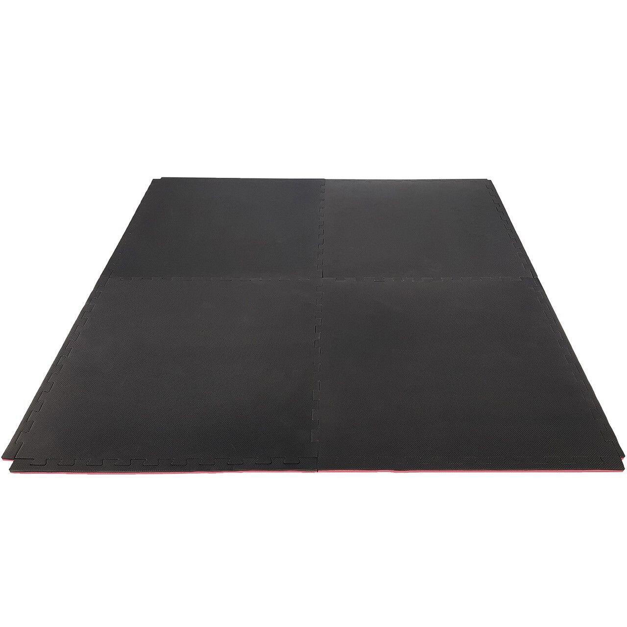 Tunturi Karate Puzzle Matten Bodenmatten Schwarz mit Rot 2/7