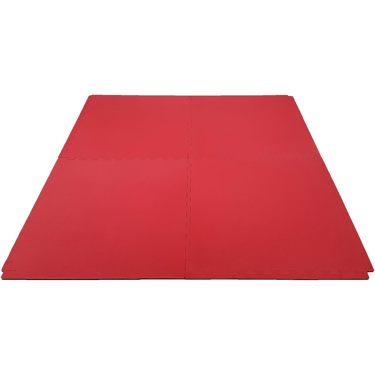 Tunturi Karate Puzzle Matten Bodenmatten Schwarz mit Rot 3/7