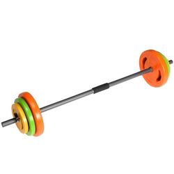 Kit barre body pump 20kg orange, vert, jaune