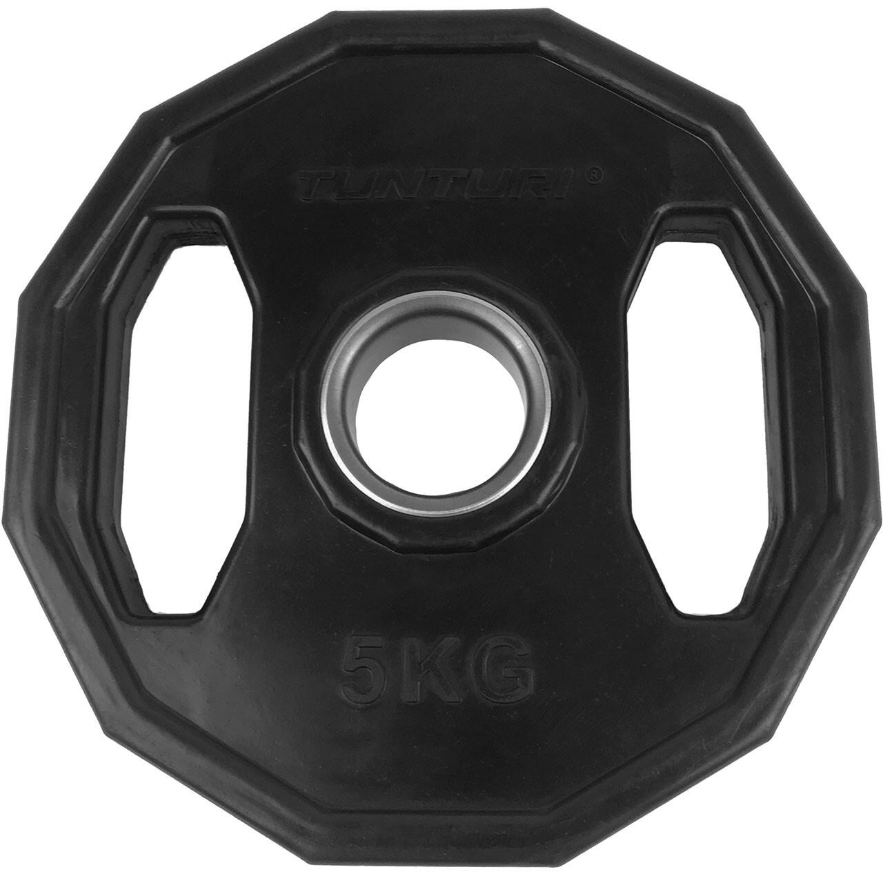 Gewichtscheiben ⌀50 mm - Hantelgewichte aus Gummi mit Griffen 1/3