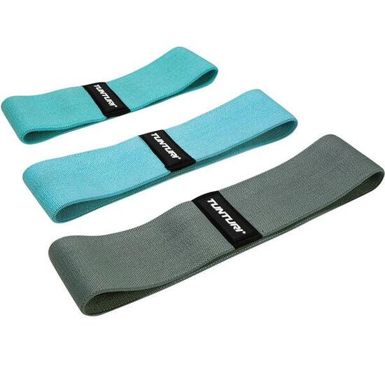 Tunturi Textil Resistance Band Widerstandsbänder 3er Set Mixed