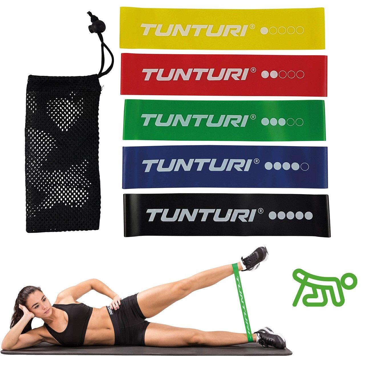 Tunturi Mini Resistance Band Set 5 Stück – 5 Gummi Gymnastikbänder 3/7