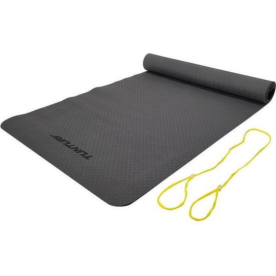 Tapis de yoga Tunturi TPE 183x61 cm anthracite 3 mm