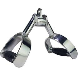 Poignée pour machine musculation rameur rowing aviron chrome