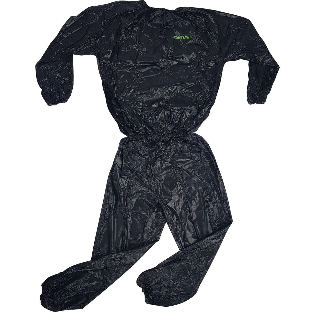 Tunturi Sauna Schwitzanzug Schwarz Schwarz L 1/7