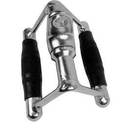 Poignée pour machine musculation rameur rowing aviron chrome