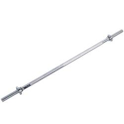 Barre à disque barbell 165cm, vis, chrome