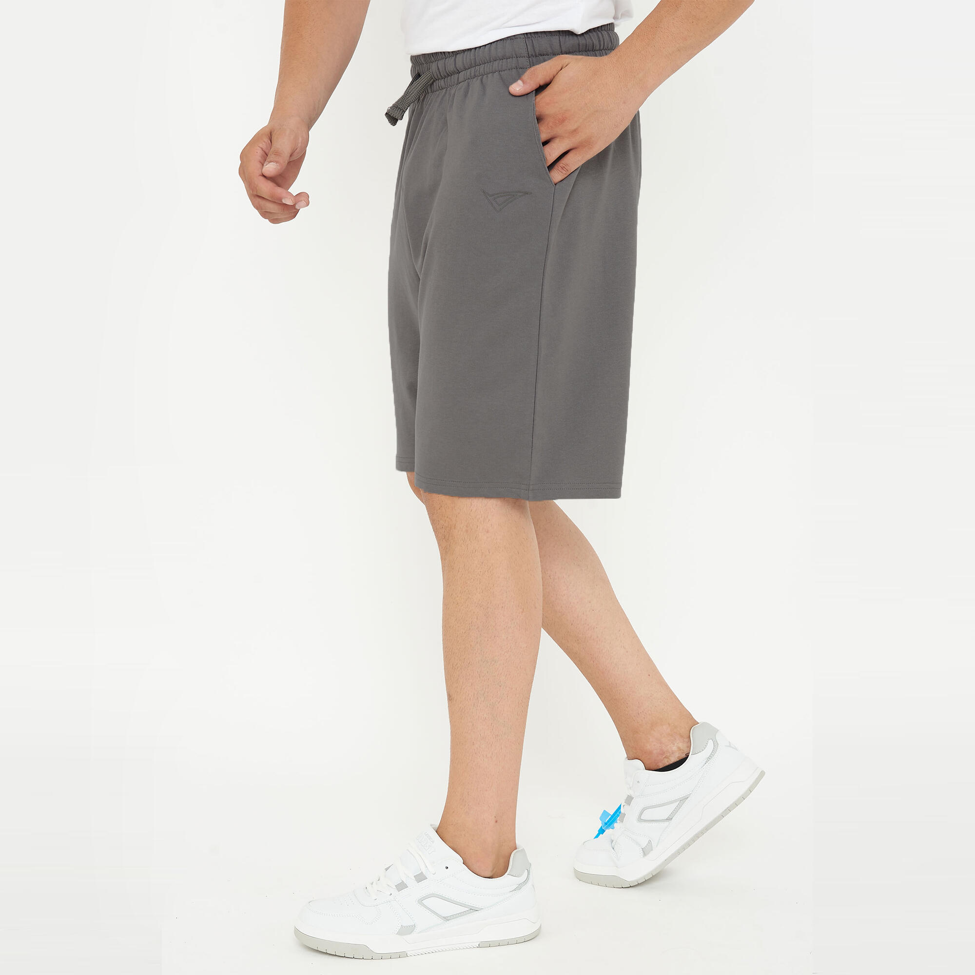 short ginnastica f 9  uomo grigio scuro 3/6
