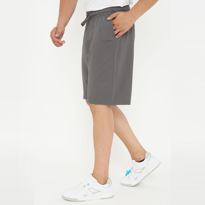 Shorturi gimnastică bărbați gri închis 9 inch