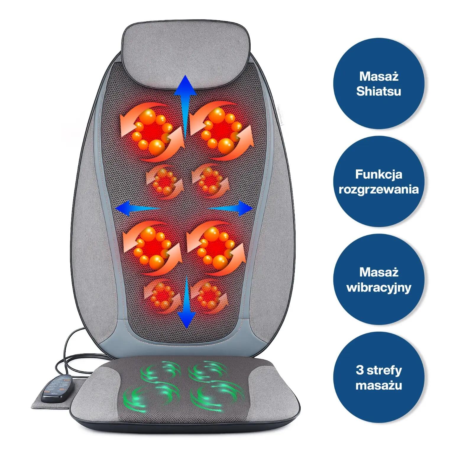 Mata masująca fotel masujący Medivon Cosy Shiatsu 2/7