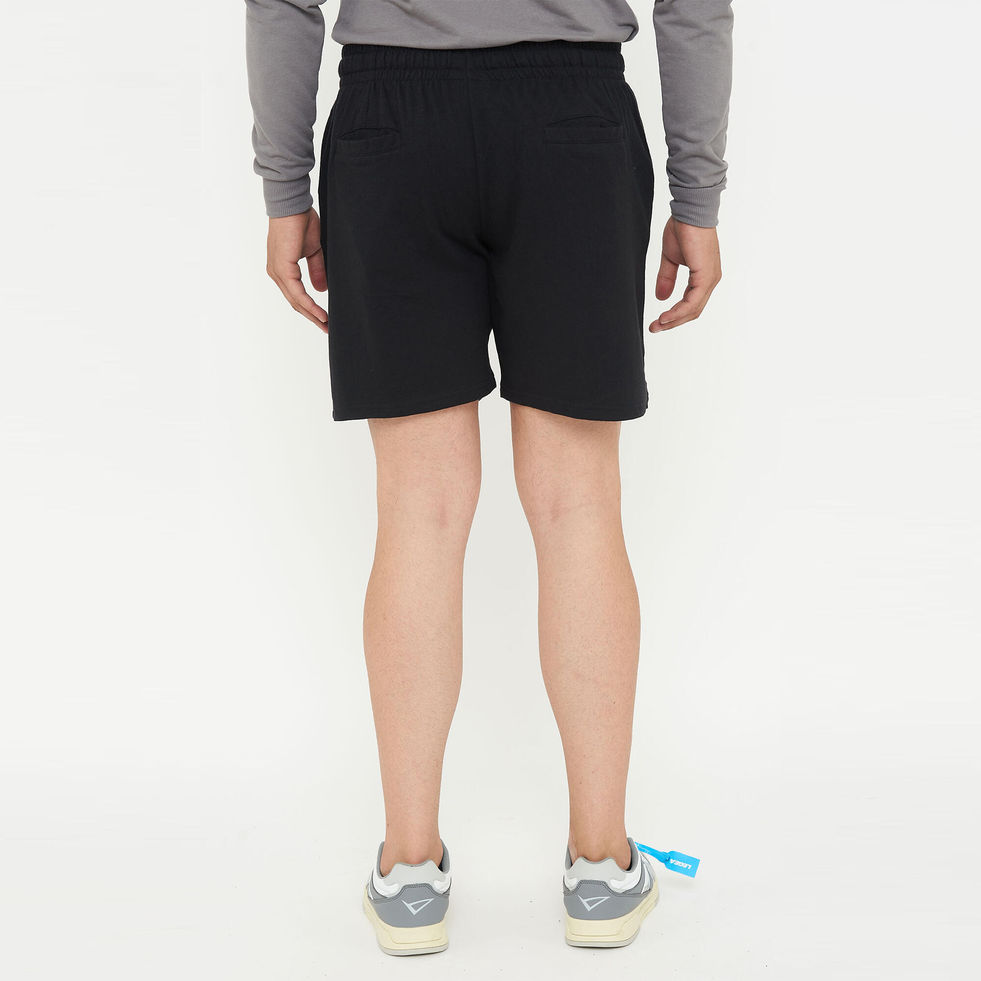 Short sportivo in cotone da uomo F7 nero 2/6