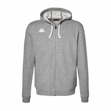 Veste à capuche manches longues homme Banto gris