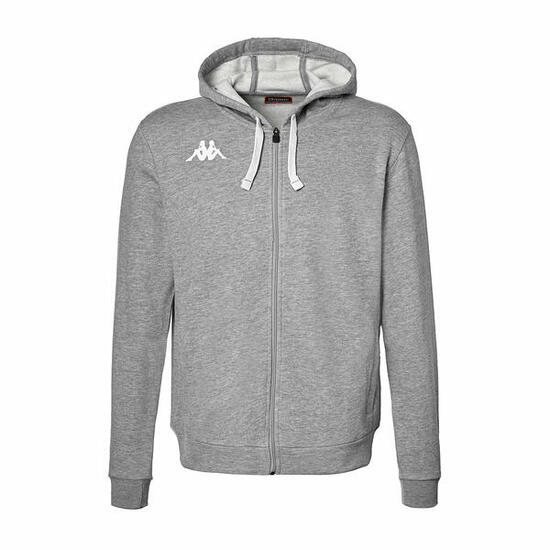 Veste à capuche manches longues homme Banto gris