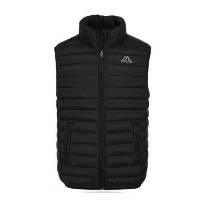 Smanicato da uomo in nylon nero da sportivo