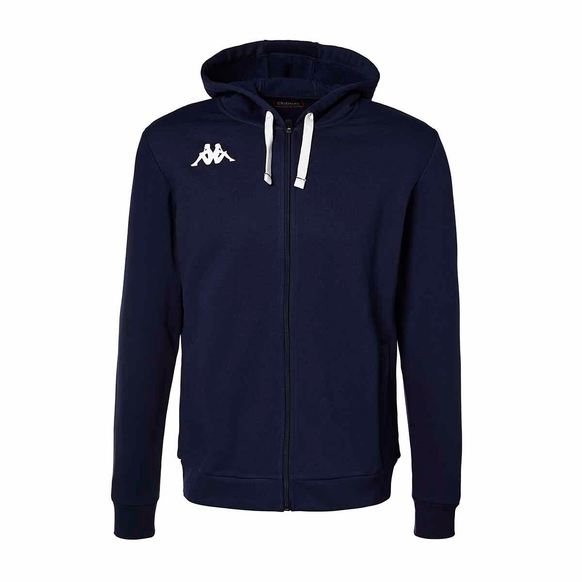 Kappa - Veste À Capuche Manches Longues Homme Banto Bleu - Sweat-shirt - Bleu - 56 3xl - Decathlon