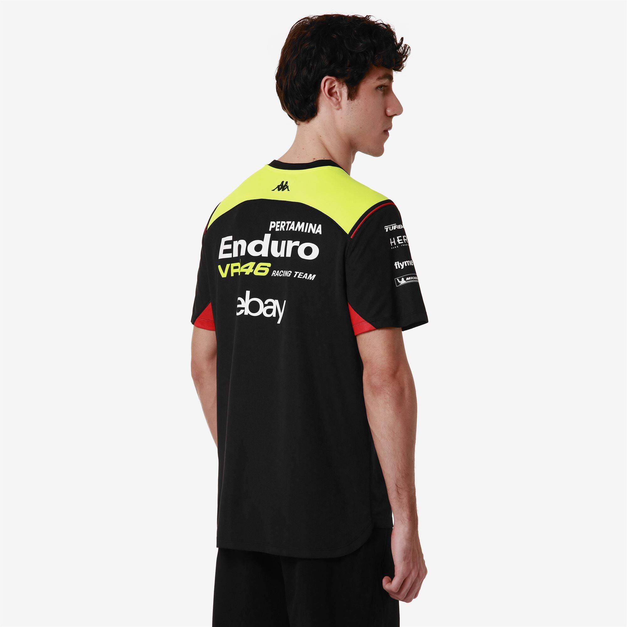 T-shirt da bambino in poliestere nero da moto 5/6